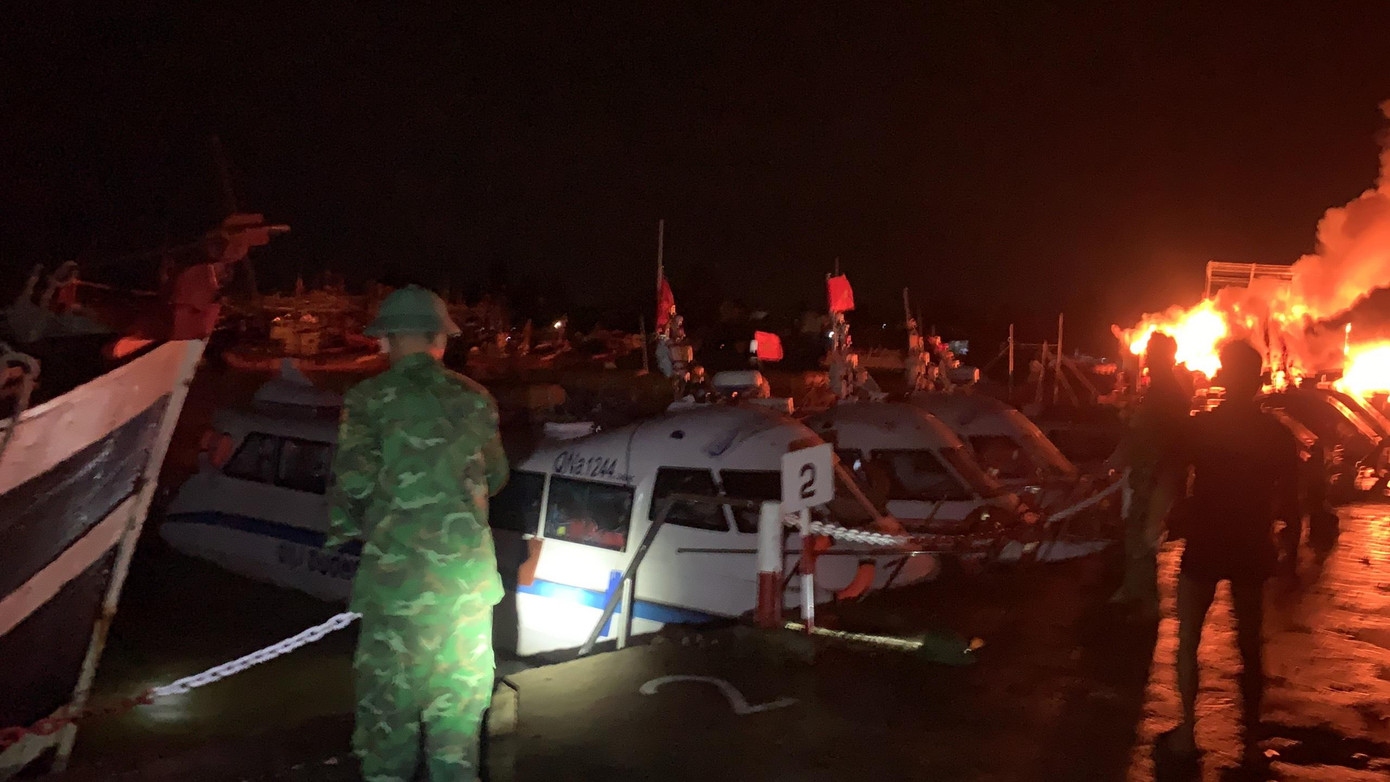 Hiện trường vụ cháy.