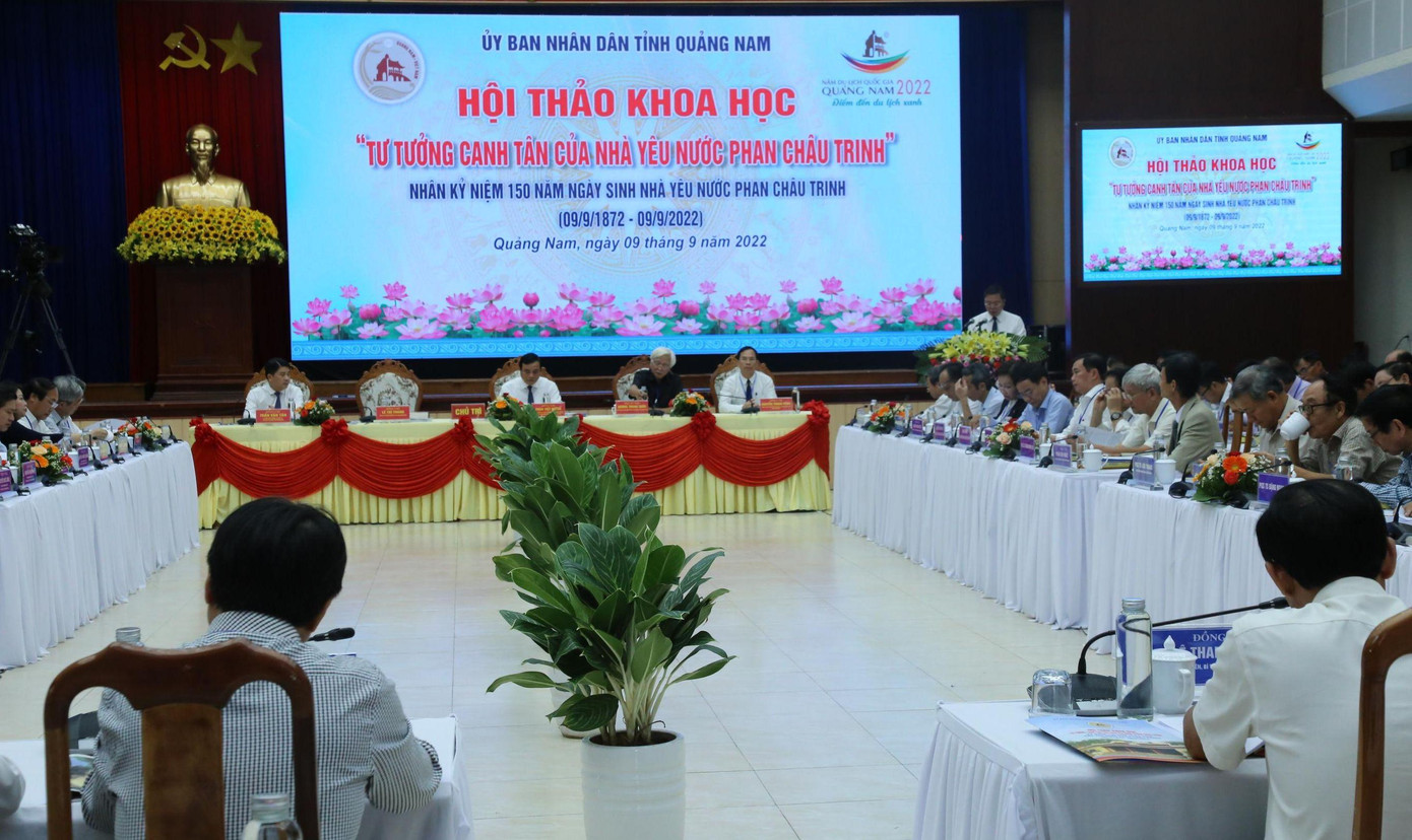 Hơn 200 đại biểu dự Hội thảo khoa học "Tư tưởng canh tân của nhà yêu nước Phan Châu Trinh"