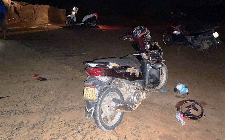 Hiện trường vụ tai nạn.