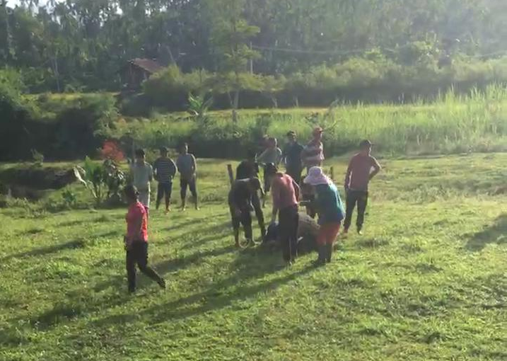 Hiện trường vụ việc. Ảnh CTV