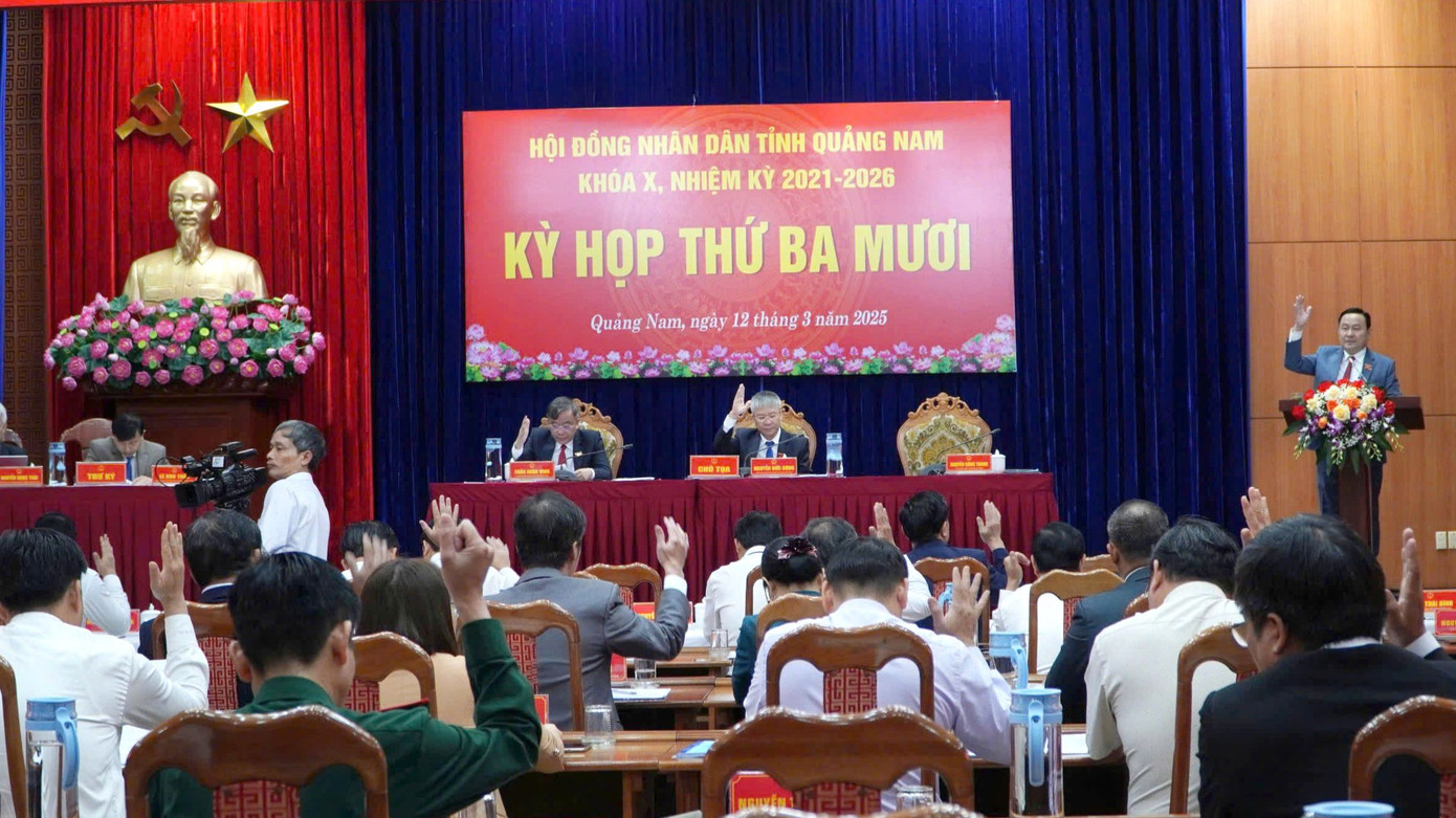 Các đại biểu biểu quyết thống nhất thông qua nghị quyết.