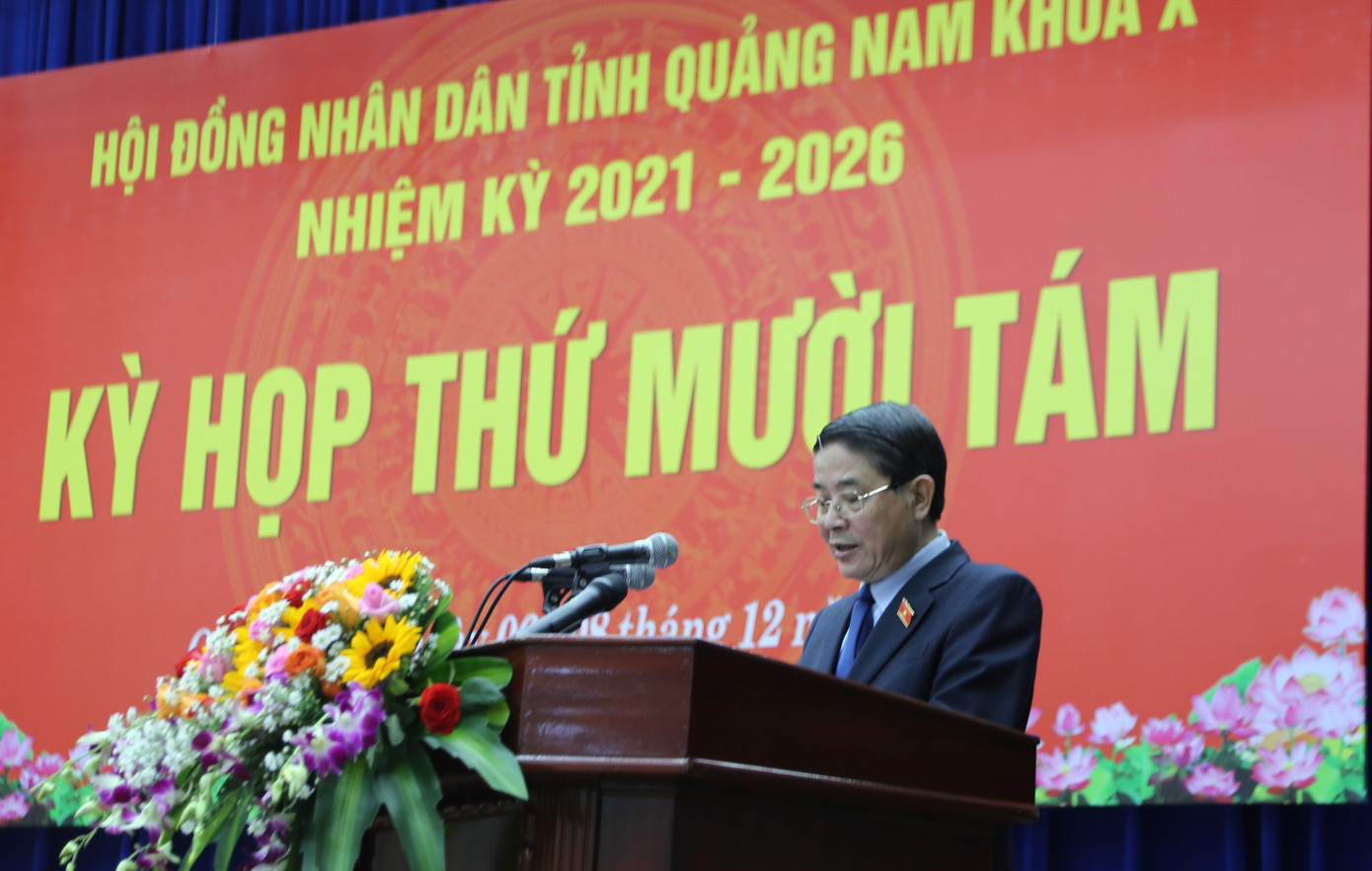 Phó Chủ tịch Quốc hội Nguyễn Đức Hải dự Kỳ họp lần thứ 18, HĐND tỉnh Quảng Nam.