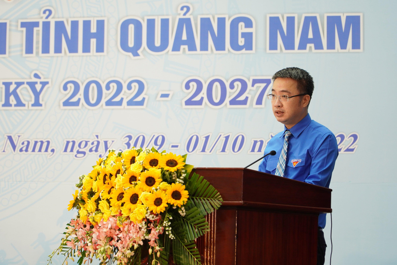 Anh Nguyễn Tường Lâm - Bí thư Trung ương Đoàn phát biểu tại Đại hội.