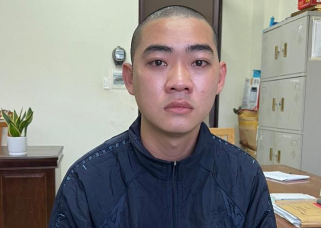 Đối tượng Trần Xuân Vũ. Ảnh CA