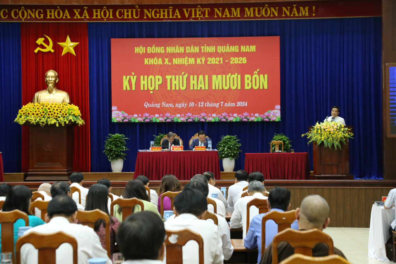 Kỳ họp thứ 24 HĐND tỉnh Quảng Nam.