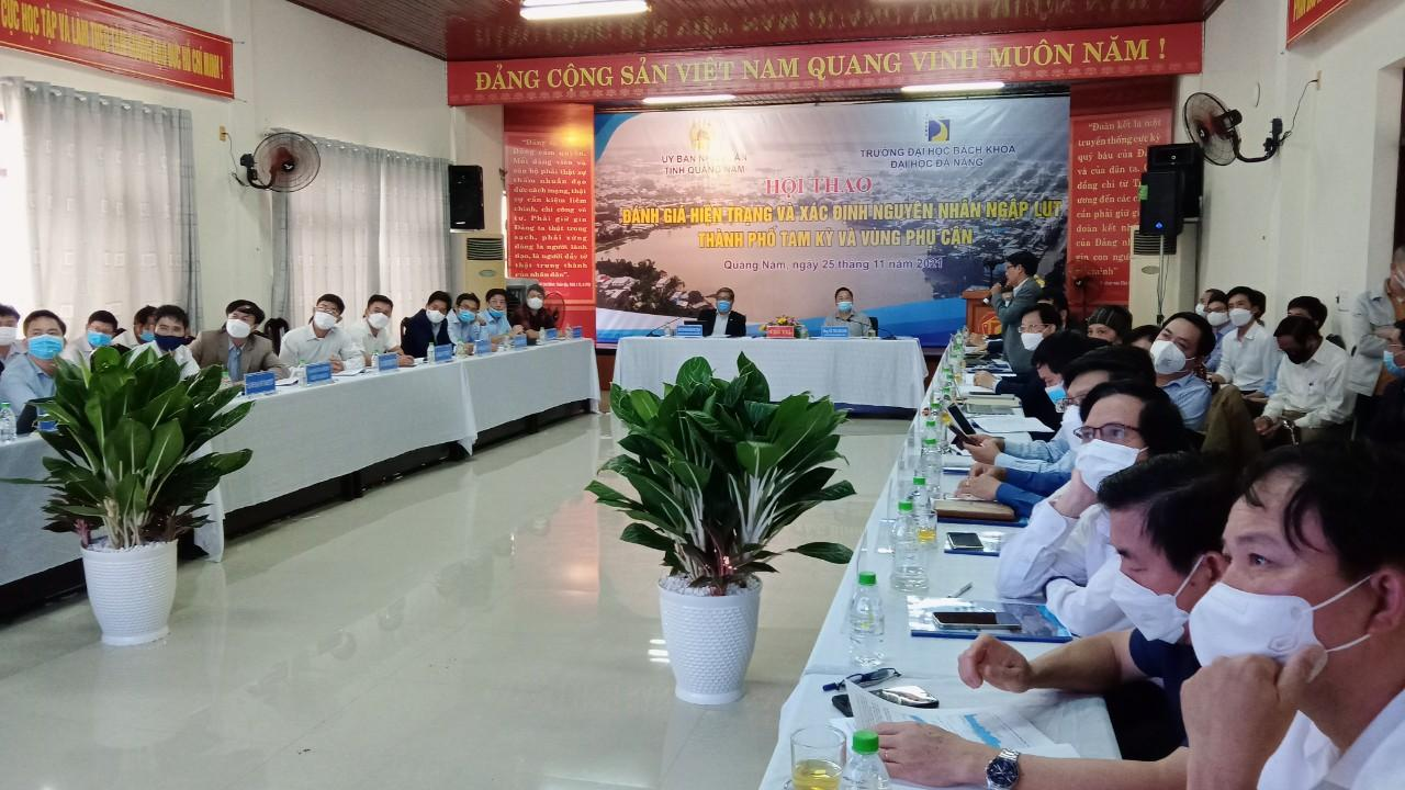 Hội thảo đánh giá hiện trạng và xác định nguyên nhân ngập lụt TP Tam Kỳ và vùng phụ cận.