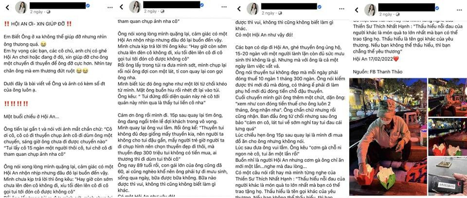 Câu chuyện cụ T. được lan truyền trên mạng xã hội. Câu chuyện cụ T. được lan truyền trên mạng xã hội.