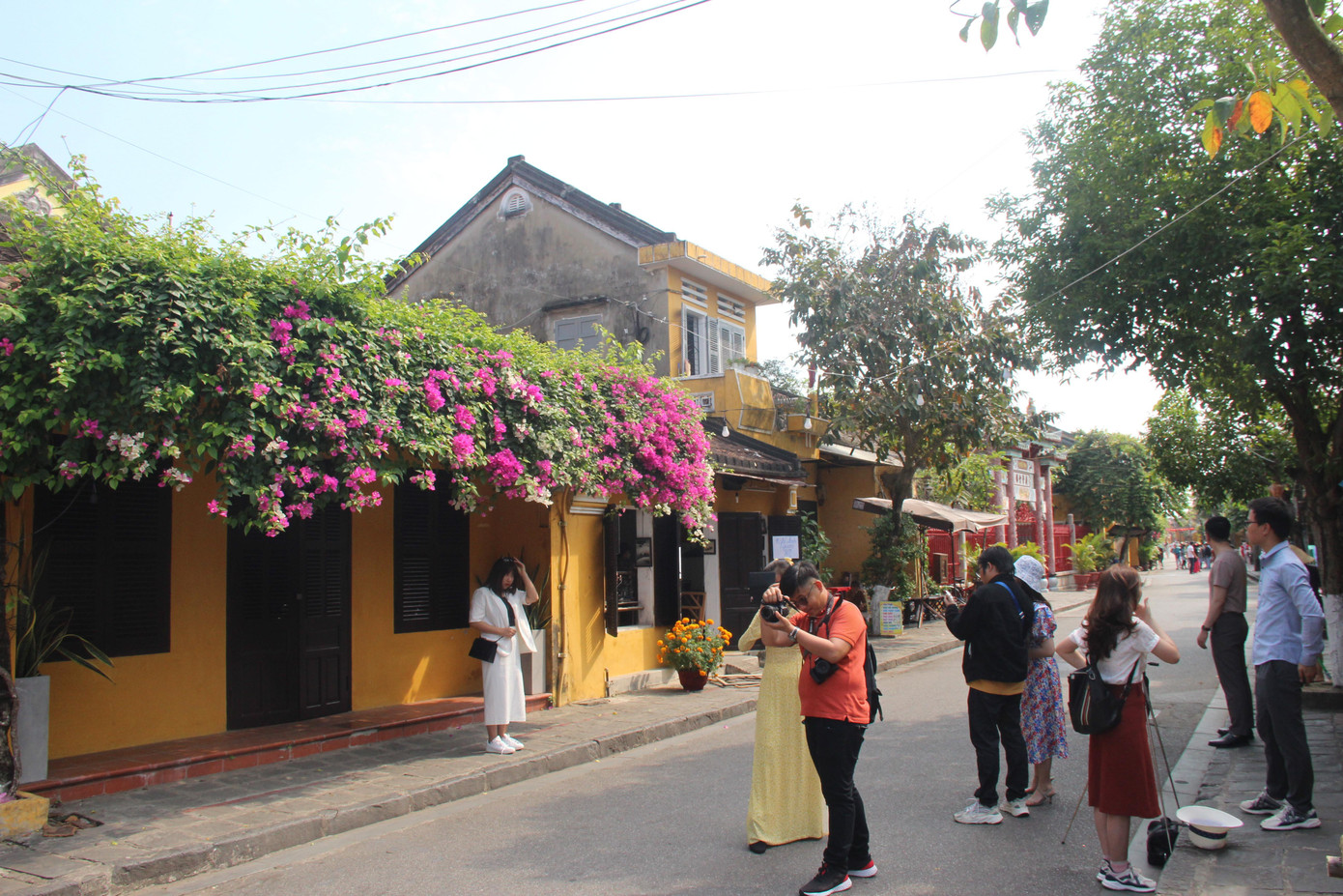 Các ngả đường khu phố cổ đông dần du khách.