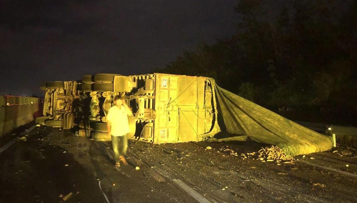 Hiện trường vụ tai nạn. Ảnh Đ. T