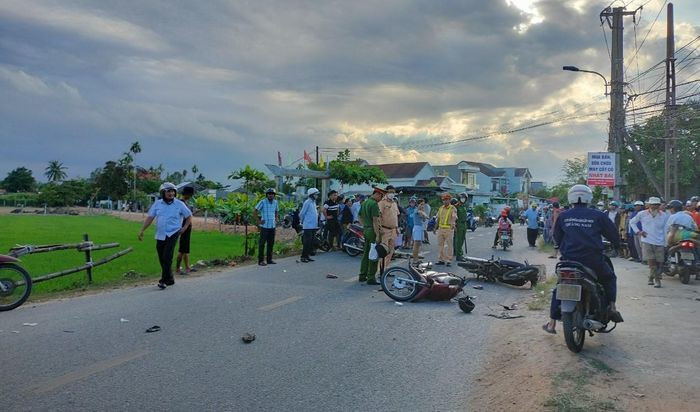 Hiện trường vụ tai nạn. Ảnh CTV Hiện trường vụ tai nạn. Ảnh CTV