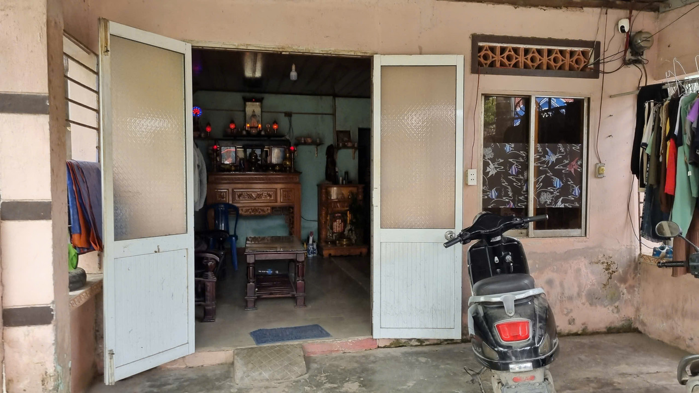 Ngôi nhà nơi xảy ra sự việc. Ảnh: Hoài văn