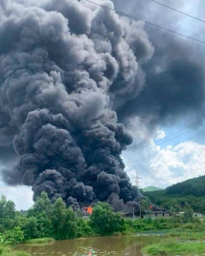 Hiện trường vụ cháy. ẢNh FB