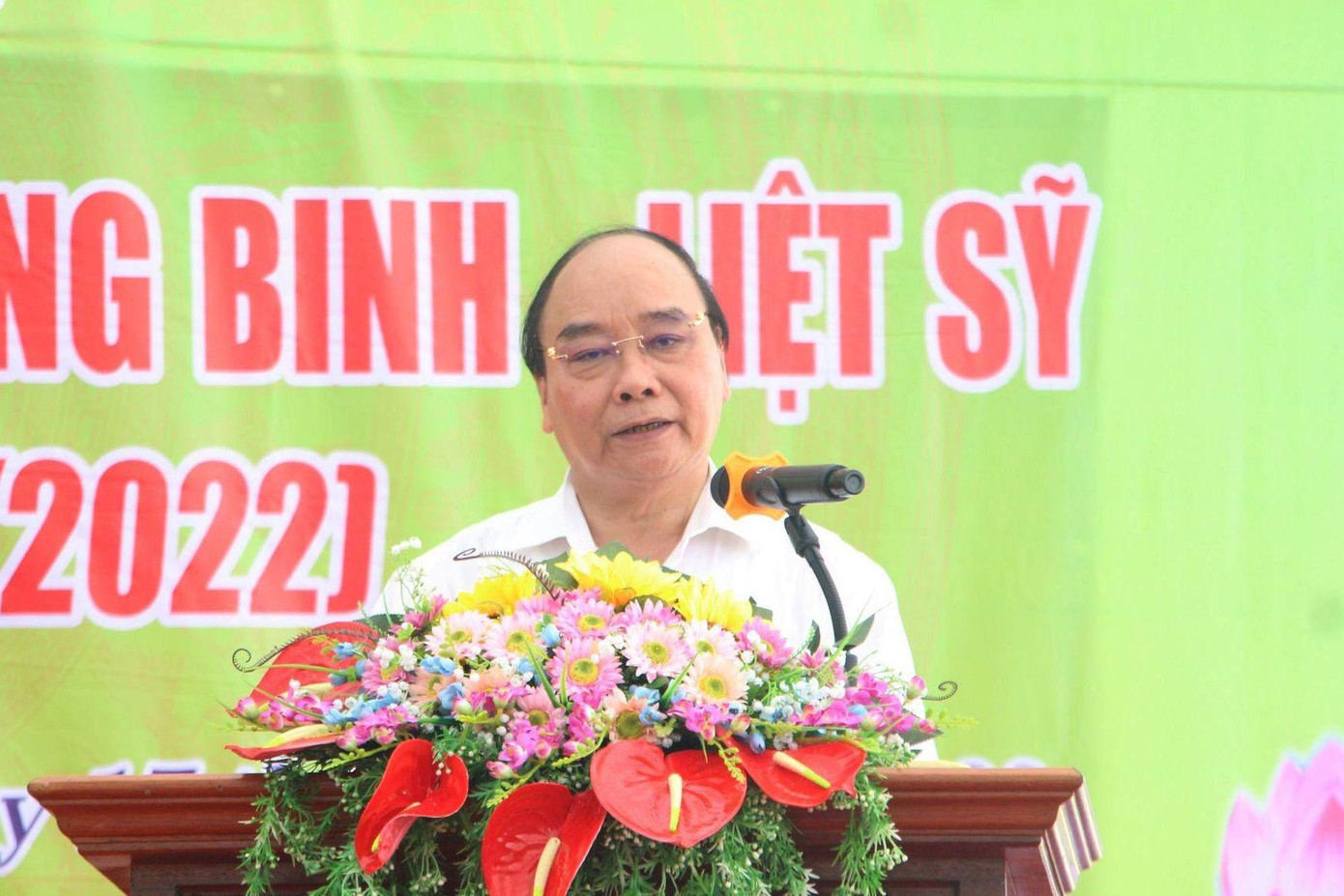 Chủ tịch nước Nguyễn Xuân Phúc phát biểu tại buổi lễ.