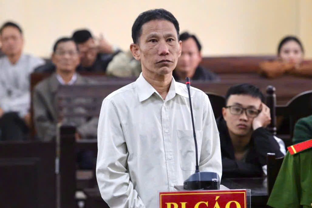 Bị cáo Đoàn Bảy tại phiên xét xử. Bị cáo Đoàn Bảy tại phiên xét xử.