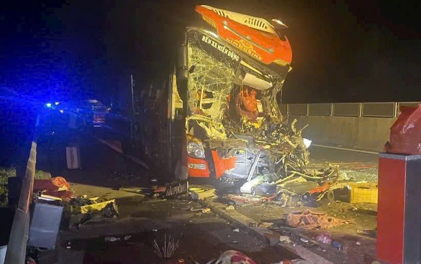 Hiện trường vụ tai nạn.