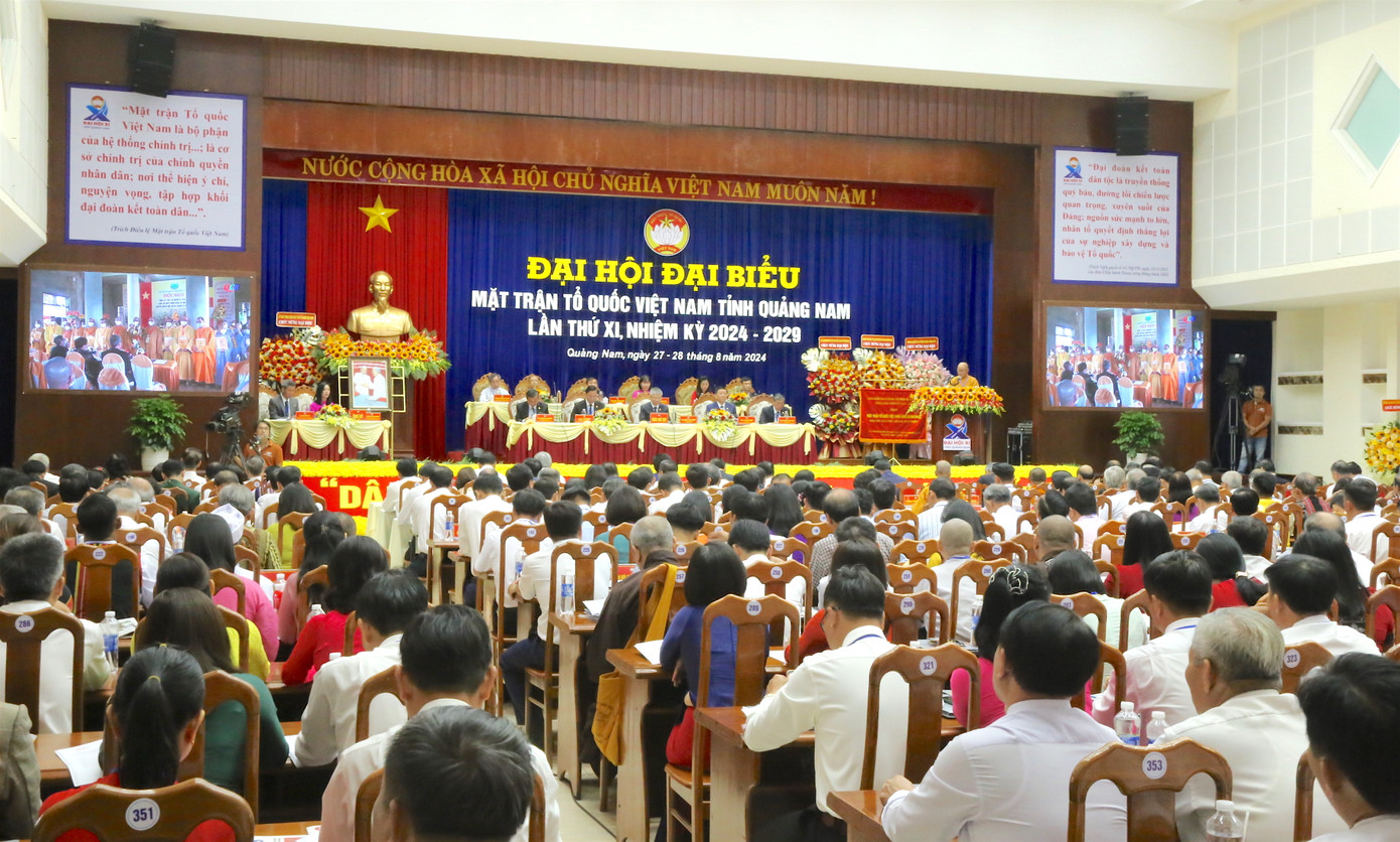 300 Đại biểu dự Đại hội Đại biểu MTTQ Việt Nam tỉnh Quảng Nam lần thứ XI nhiệm kỳ 2024 – 2029