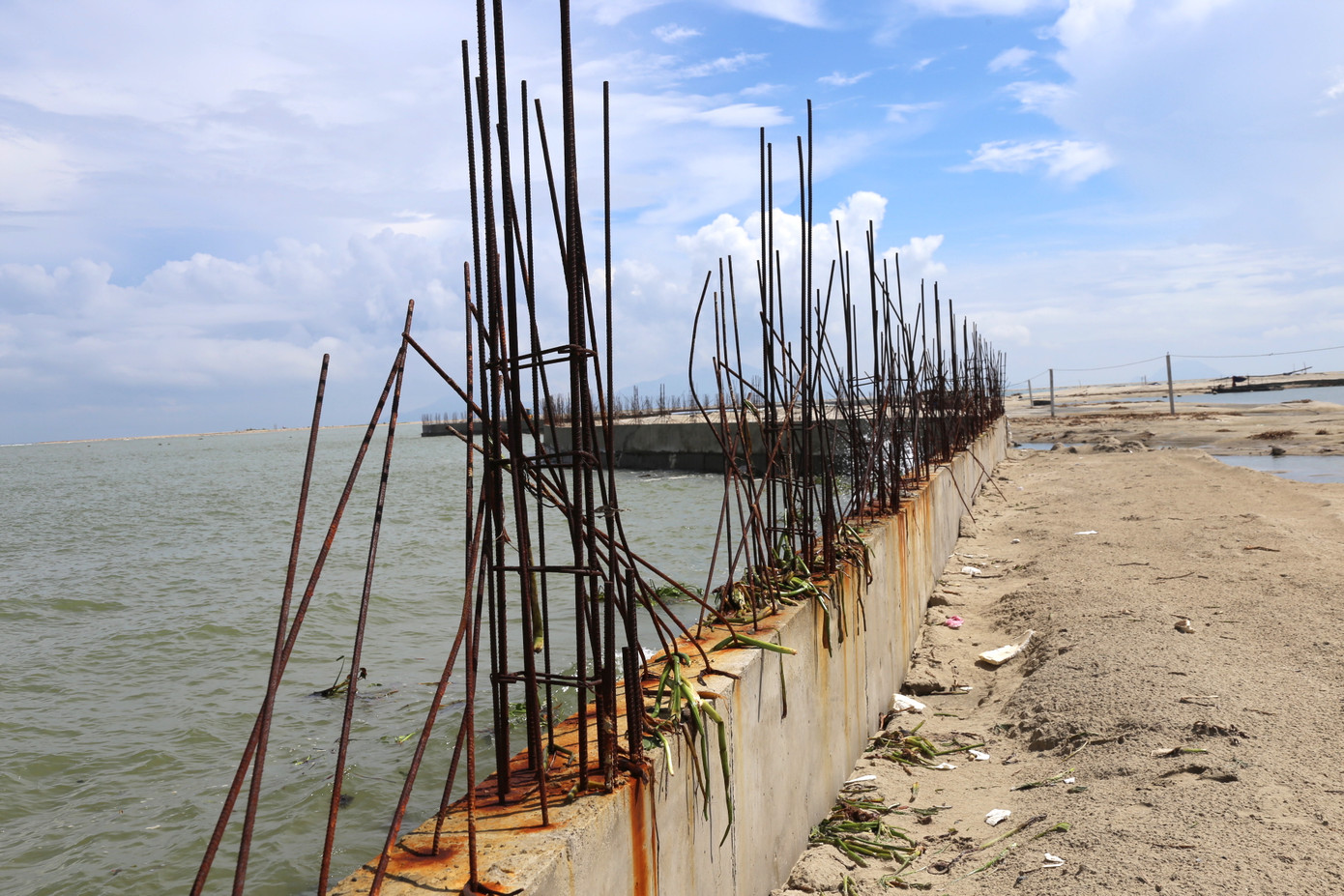 Mỗi năm người dân lại cùng nhau xúc cát, đắp kè, nhồi cọc tre để chắn sóng. Mới đây một người dân đã đứng ra kêu gọi làm kè kiên cố chắn sóng và bảo vệ tài sản. Mỗi năm người dân lại cùng nhau xúc cát, đắp kè, nhồi cọc tre để chắn sóng. Mới đây một người dân đã đứng ra kêu gọi làm kè kiên cố chắn sóng và bảo vệ tài sản.