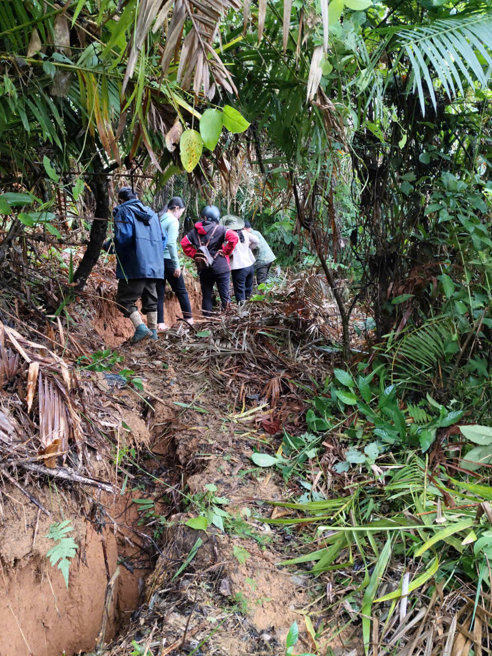 Vết nứt lớn kéo dài trên quả đồi đe doạ cuộc sống người dân sống gần đó. Vết nứt lớn kéo dài trên quả đồi đe doạ cuộc sống người dân sống gần đó.