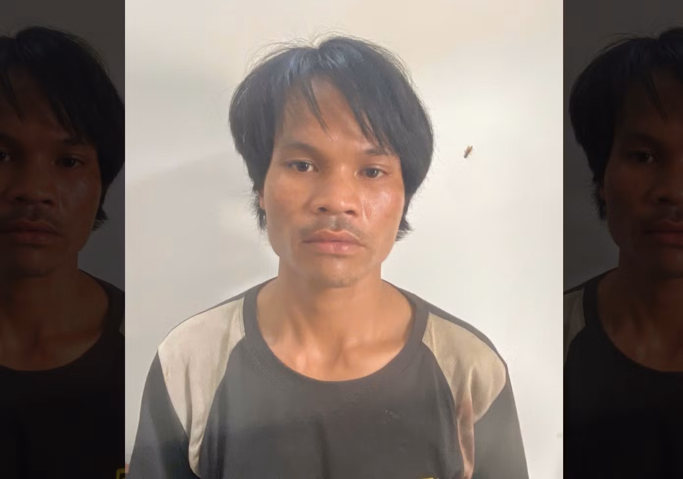 Hồ Văn Vương bị công an tạm giữ để điều tra về hành vi giết người. Ảnh CA