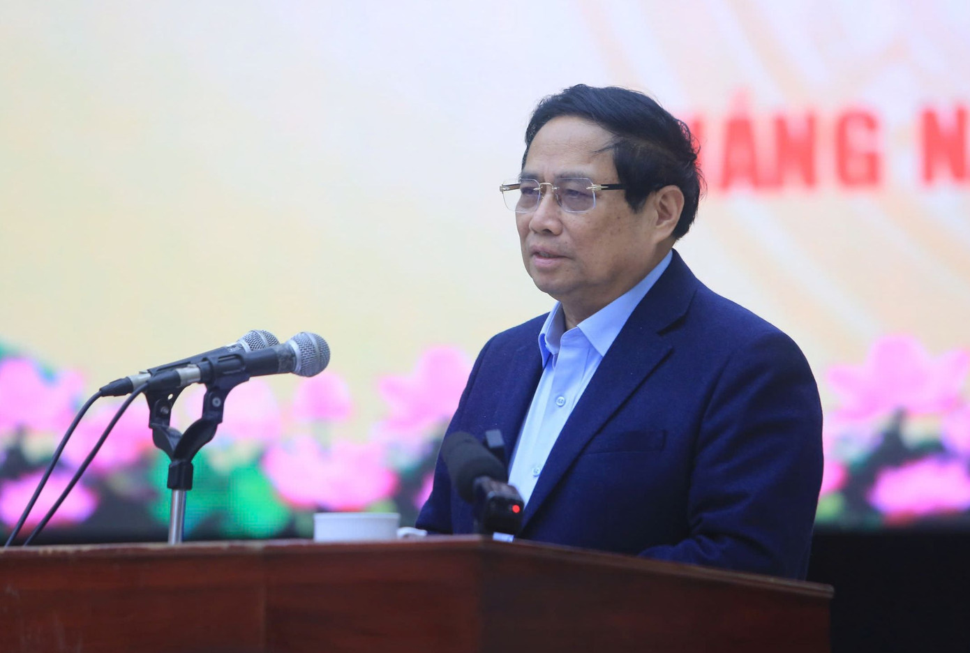 Thủ tướng Chính phủ Phạm Minh Chính phát biểu tại buổi làm việc với lãnh đạo tỉnh Quảng Nam. Ảnh: Hoài Văn