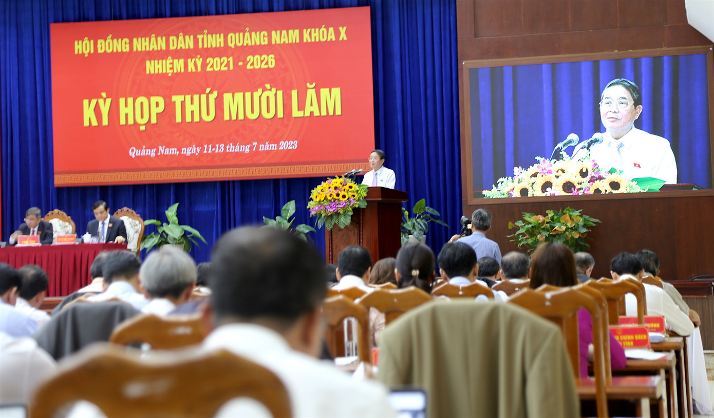 Kỳ họp thứ XV, HĐND tỉnh Quảng Nam khóa X bàn nhiều vấn đề quan trọng.
