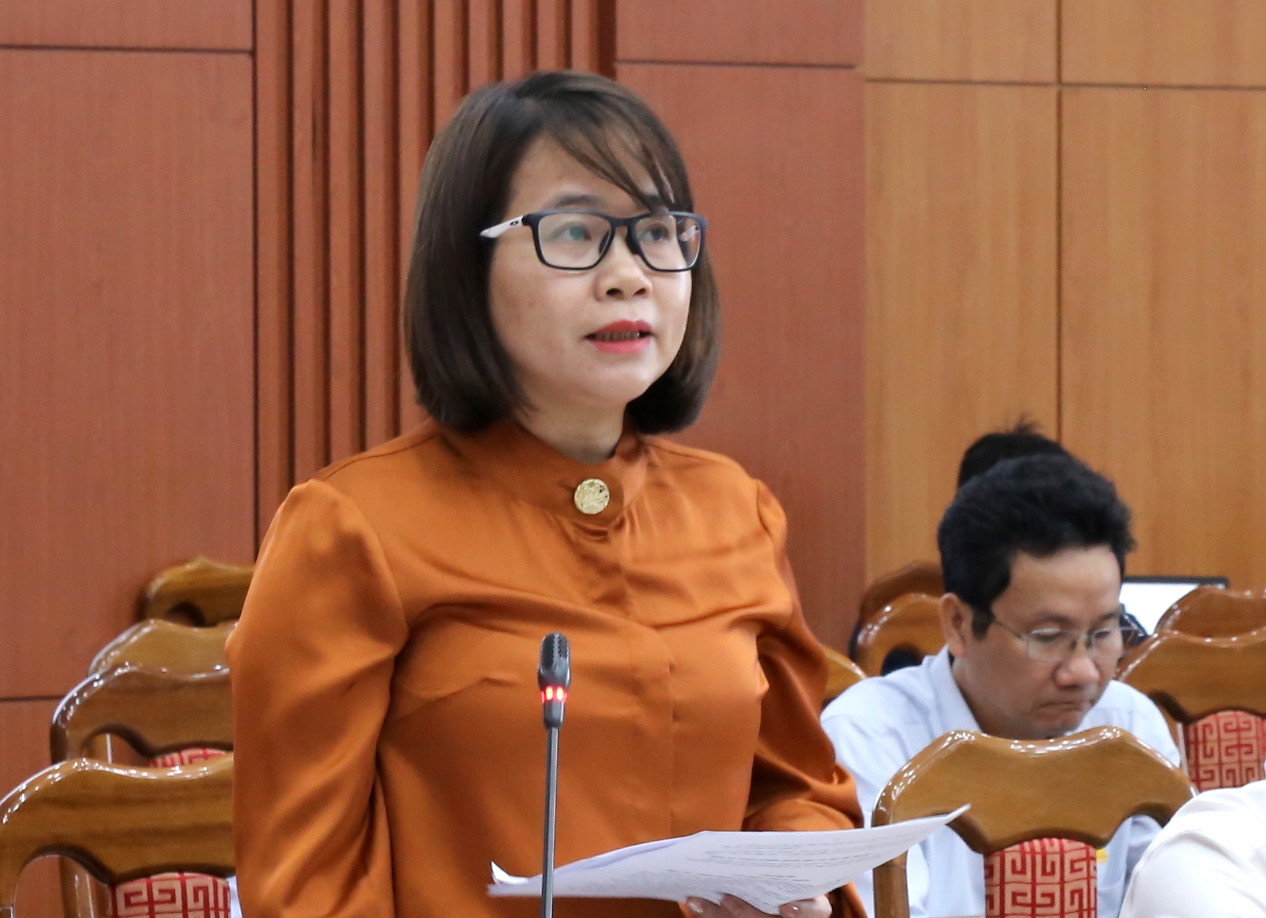 Bà Trần Thị Kim Hoa, Giám đốc Sở Nội vụ tỉnh Quảng Nam. Ảnh: Hoài Văn