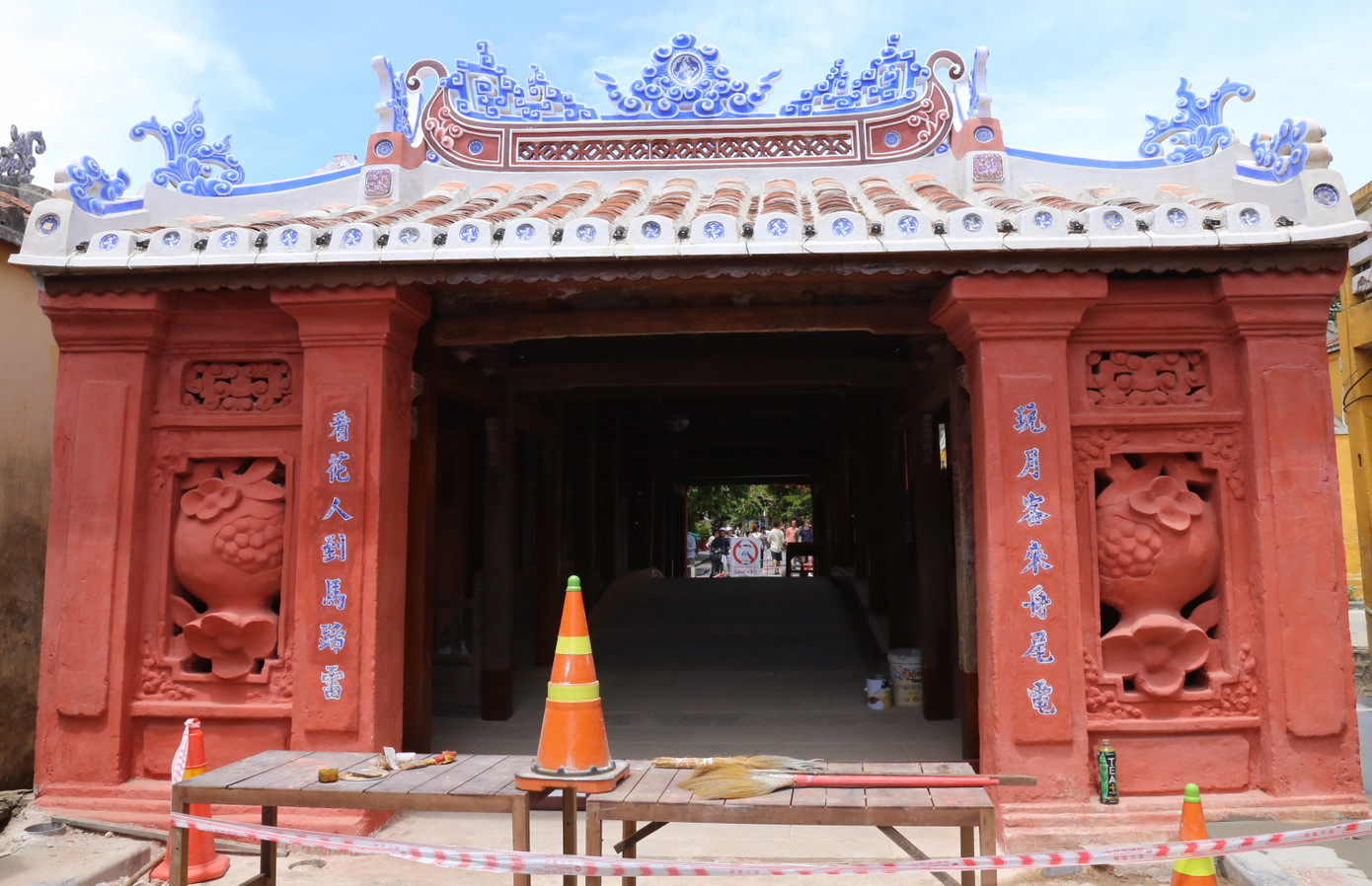 Chùa Cầu sau trùng tu. Ảnh: Hoài Văn.