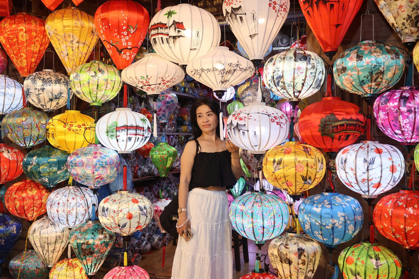 Nhiều du khách lưu lại những khoảnh khắc đẹp.