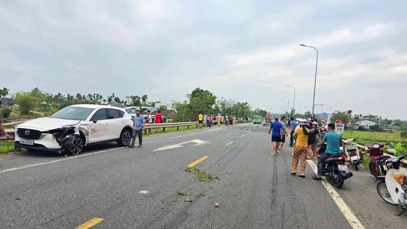 Hiện trường vụ tai nạn.