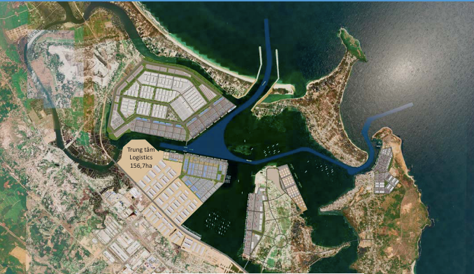 Quy hoạch mặt bằng tổng thể cảng biển Quảng Nam.