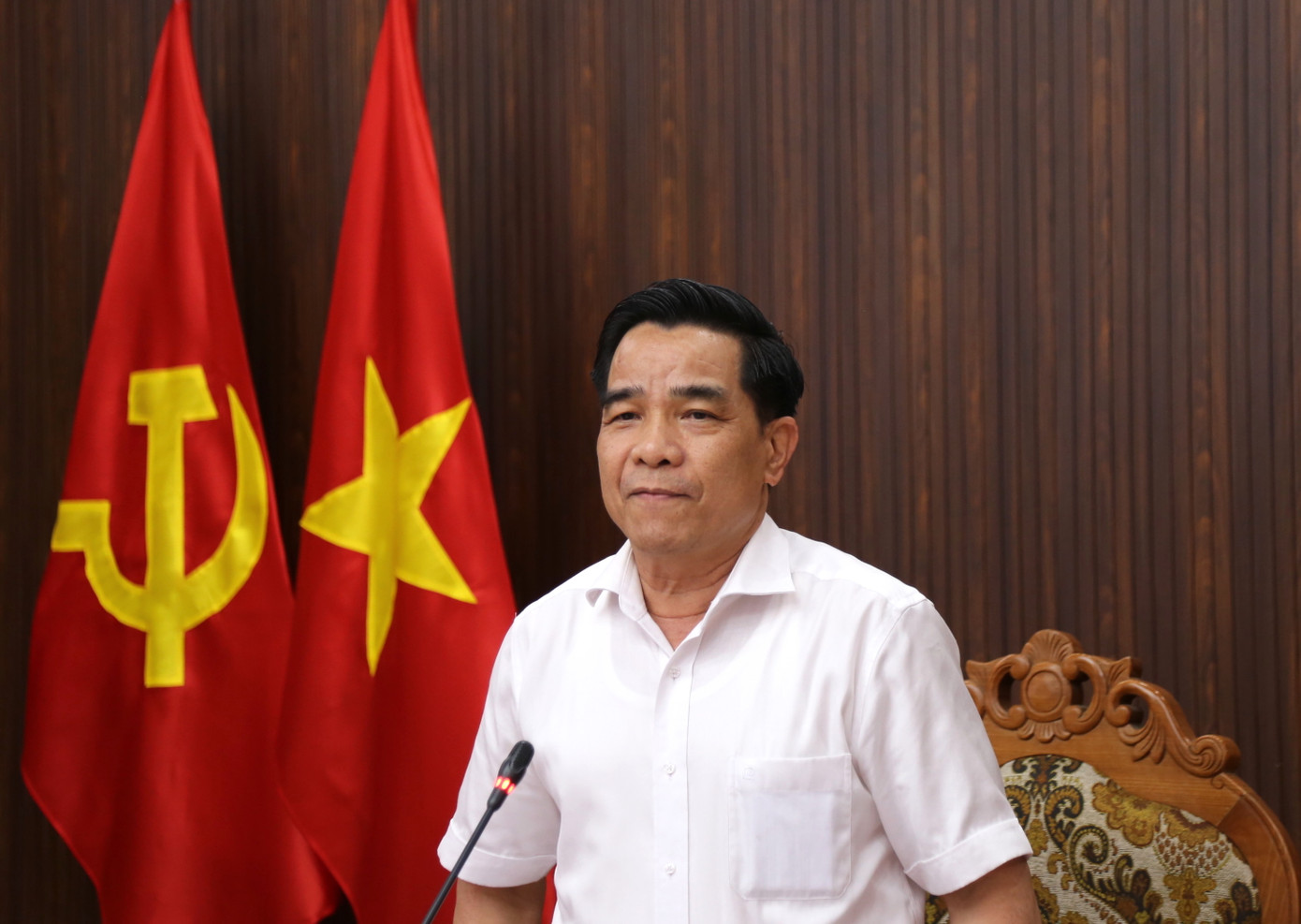 Chủ tịch UBND tỉnh Quảng Nam Lê Văn Dũng. Ảnh: Hoài Văn.