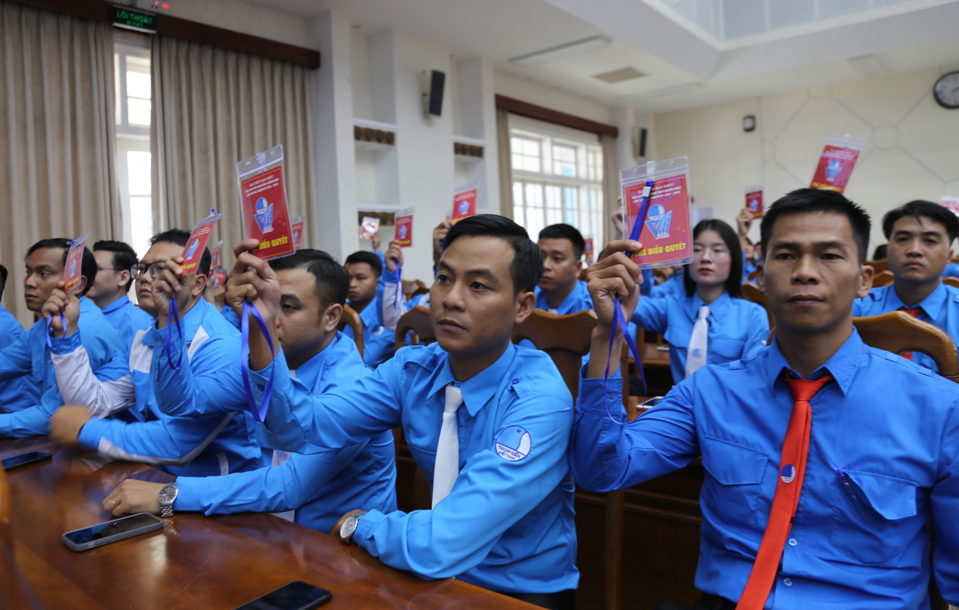 Các đại dự đại hội tiến hành hiệp thương chọn cử Uỷ ban Hội LHTN Việt Nam tỉnh Quảng Nam khóa VIII, nhiệm kỳ 2024 – 2029.