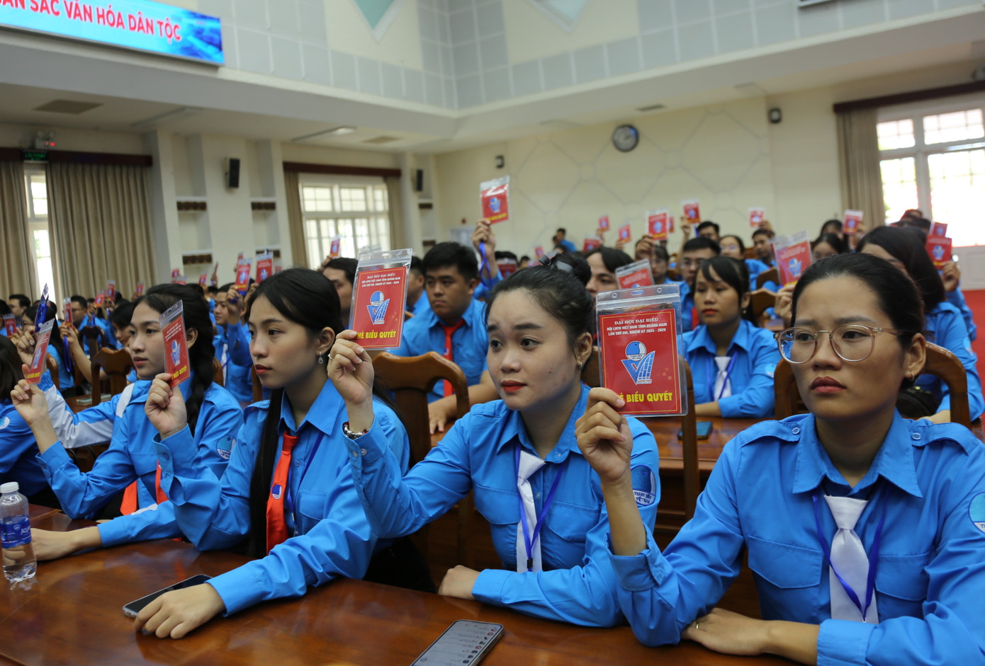 Các đại dự đại hội tiến hành hiệp thương chọn cử Uỷ ban Hội LHTN Việt Nam tỉnh Quảng Nam khóa VIII, nhiệm kỳ 2024 – 2029.