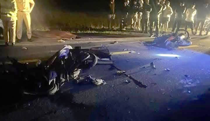Hiện trường vụ tai nạn. Ảnh MXH