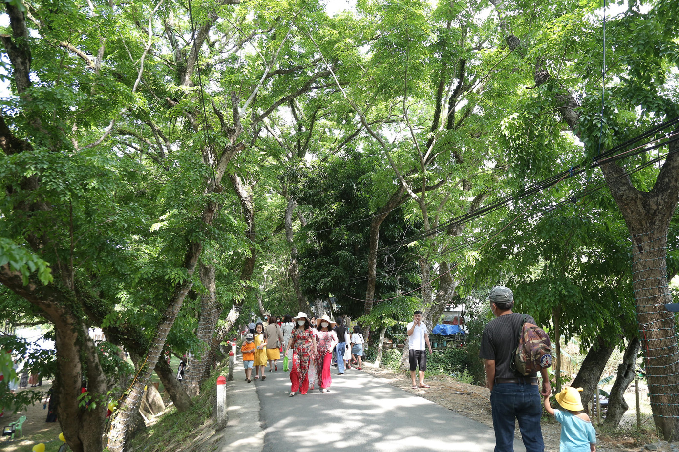 Du khách kéo về tham gia ngày hội.