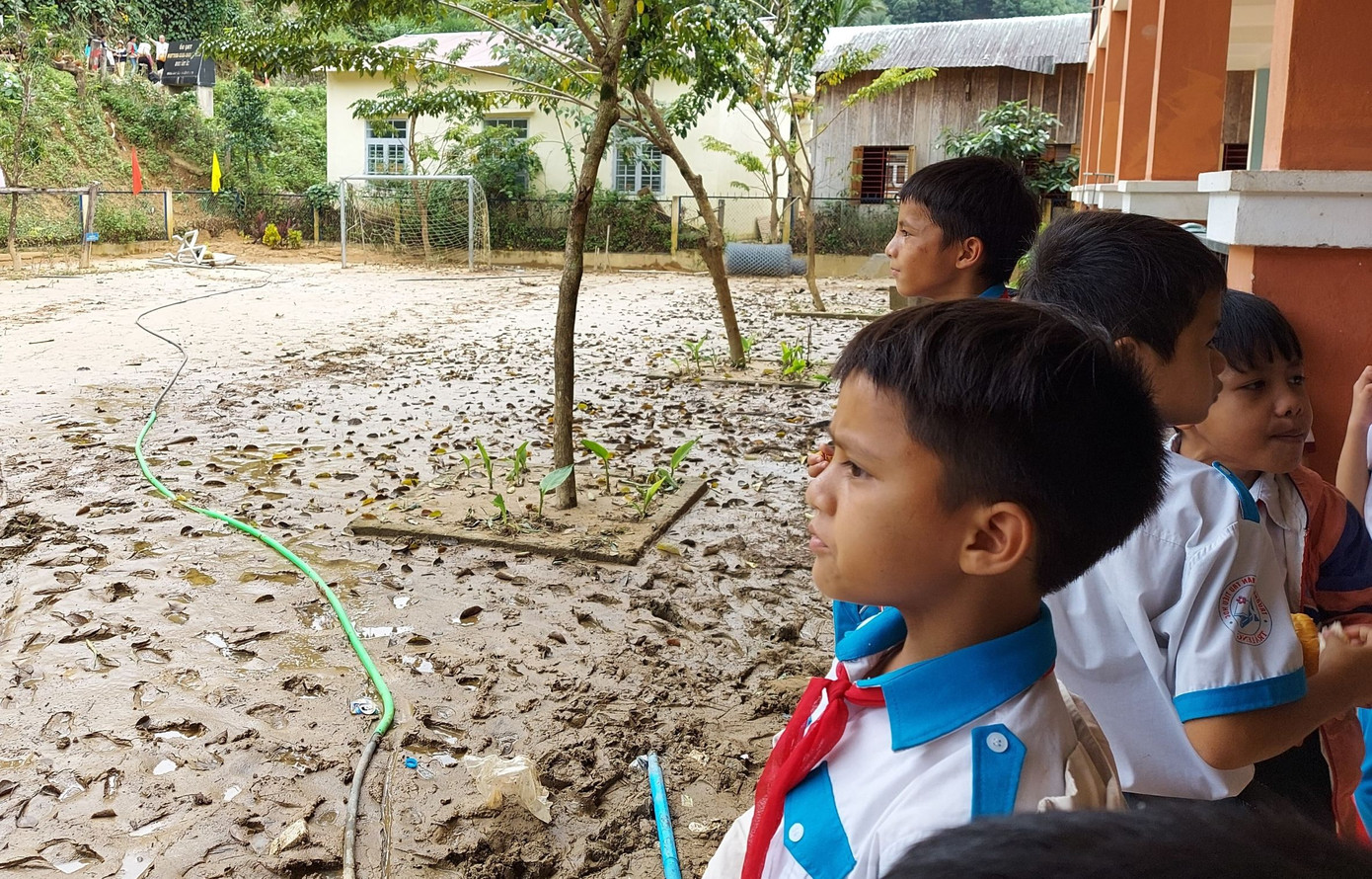 Học sinh trường Tiểu học Trà Leng, huyện Nam Trà My, Quảng Nam.