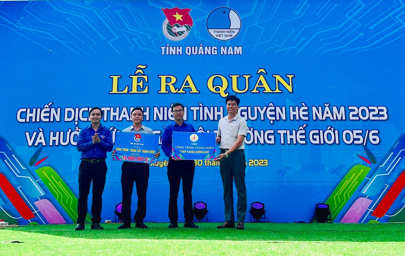 Tỉnh Đoàn Quảng Nam tổ chức lễ ra quân Chiến dịch Thanh niên tình nguyện hè năm 2023 và hưởng ứng Ngày Môi trường thế giới 5/6.