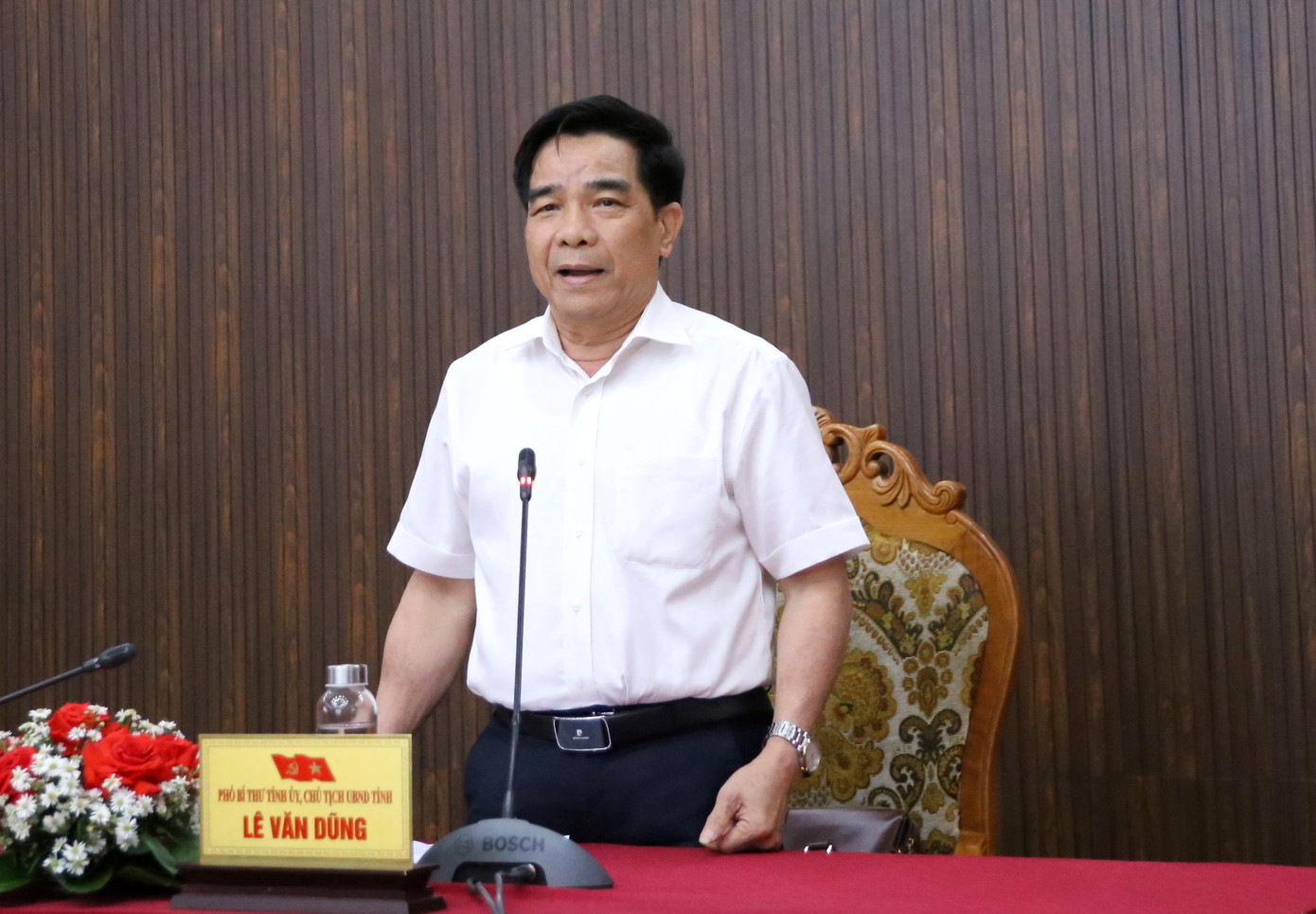 Ông Lê Văn Dũng - Chủ tịch UBND tỉnh Quảng Nam. Ảnh: Hoài Văn.