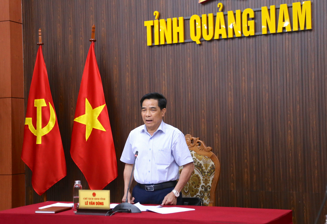 Ông Lê Văn Dũng - Chủ tịch UBND tỉnh Quảng Nam. Ảnh: Hoài Văn