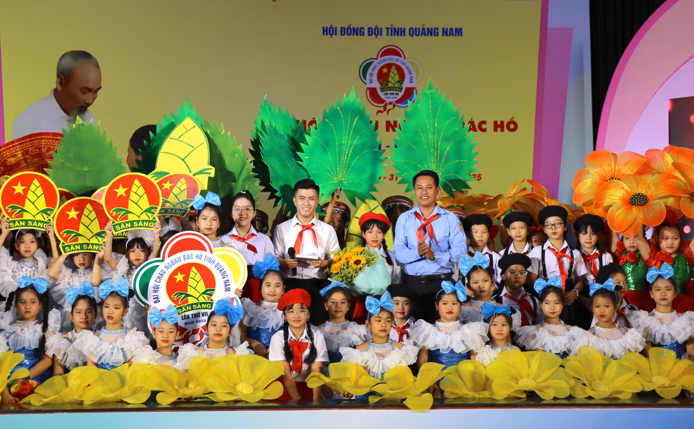 Đại hội Cháu ngoan Bác Hồ tỉnh Quảng Nam lần thứ VII, năm 2025. Ảnh: Hoài Văn