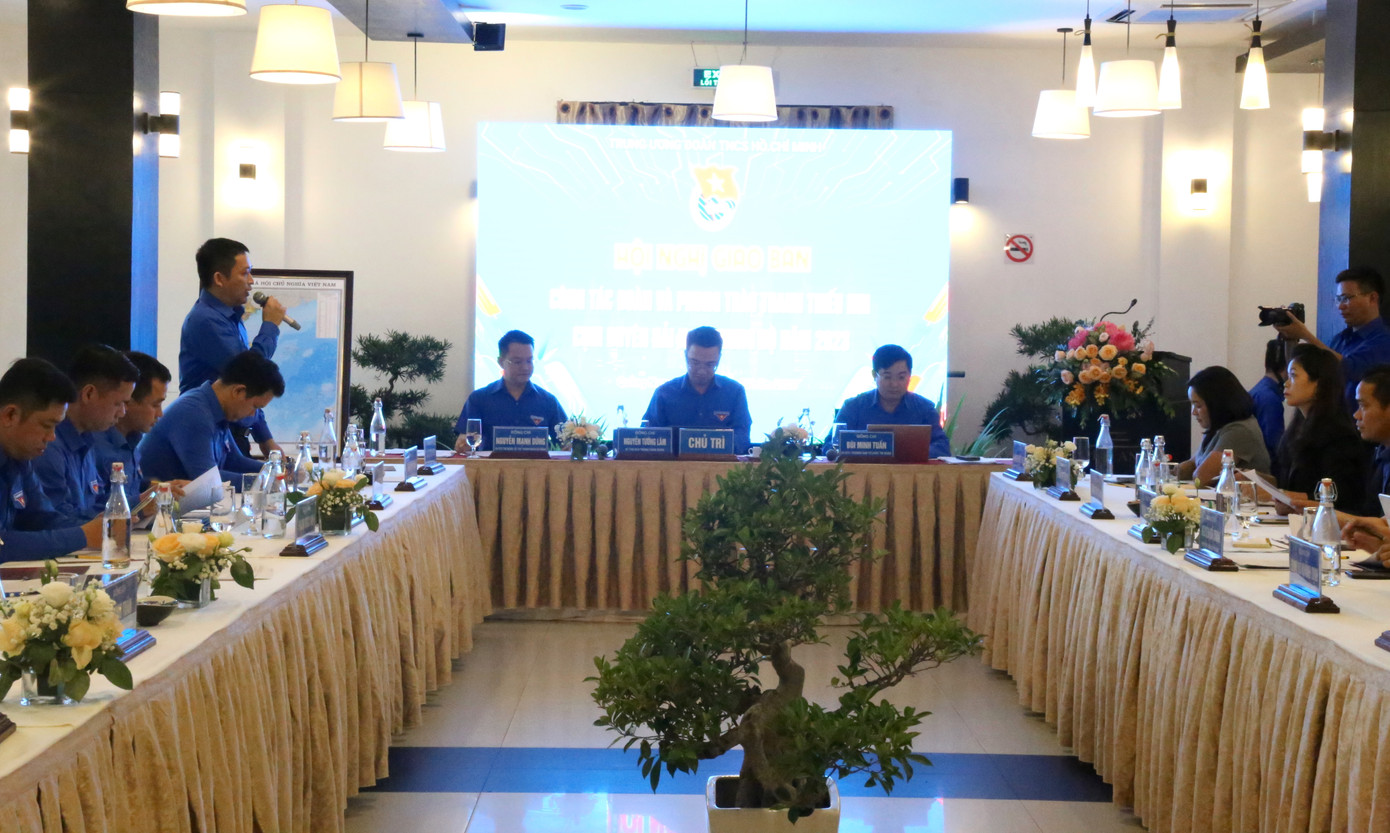 Đại diện tỉnh, thành Đoàn đóng góp ý kiến tại hội nghị.