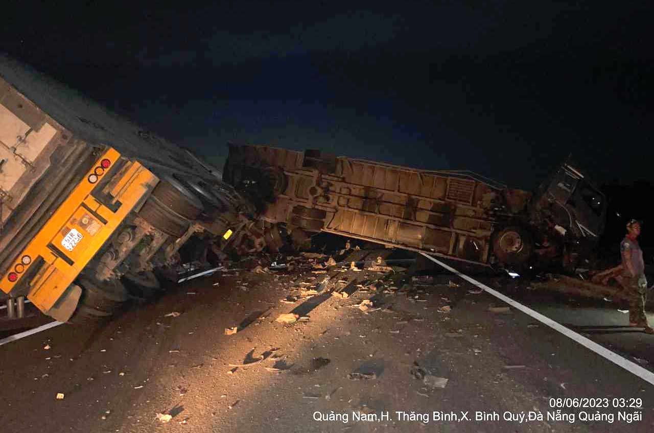 Hiện trường vụ tai nạn.