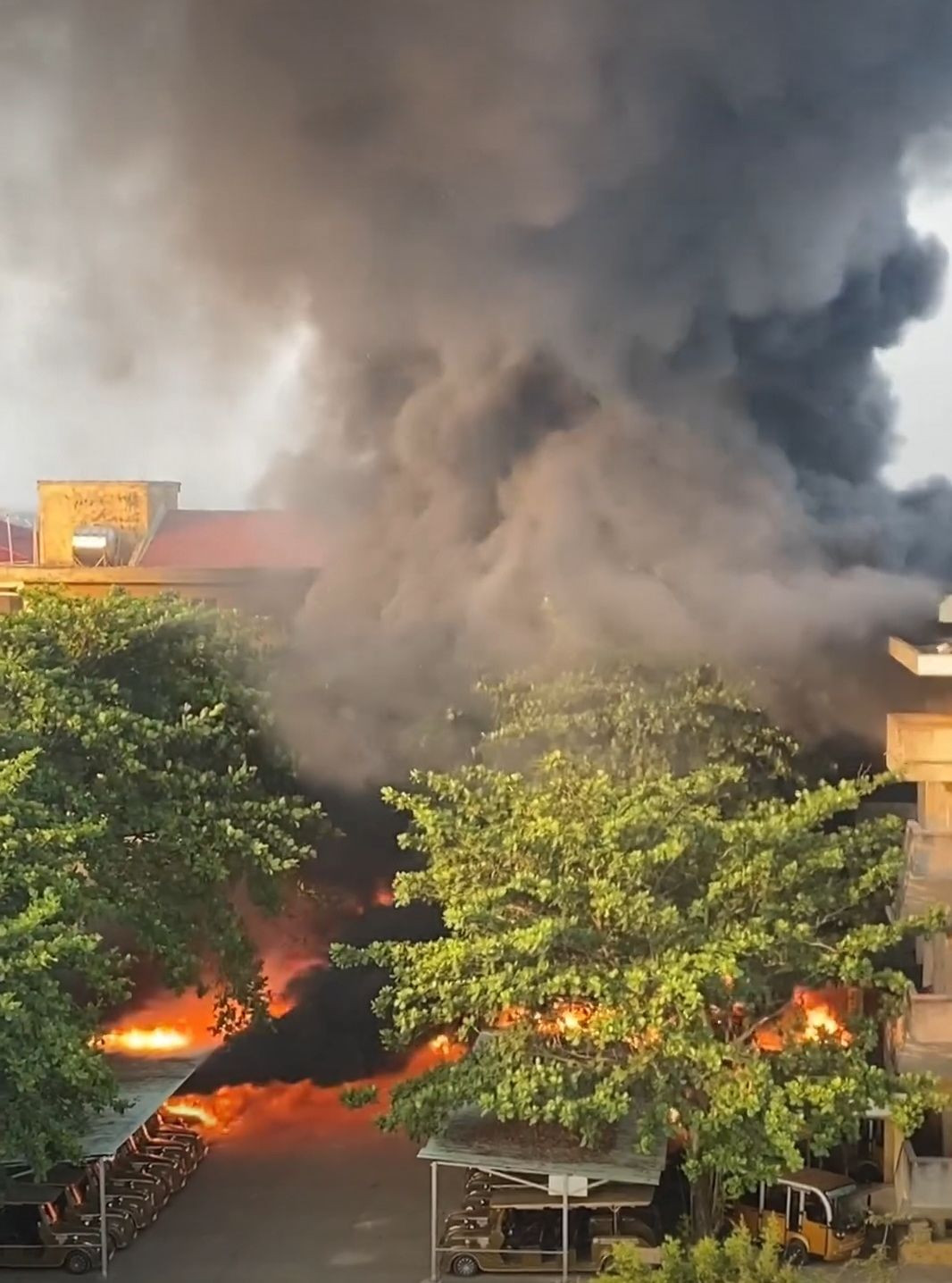 Hiện trường vụ cháy.