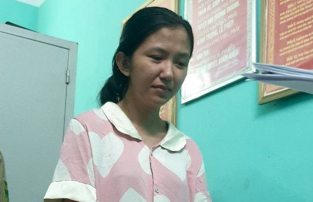 Đối tượng Nguyễn Thị Thuỳ Trang. Ảnh CA