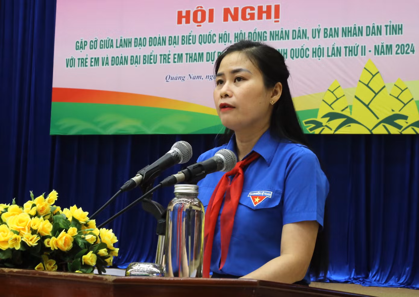 Chị Đặng Thị Bảo Trinh – Phó Bí thư Tỉnh Đoàn, Chủ tịch Hội đồng Đội tỉnh Quảng Nam.