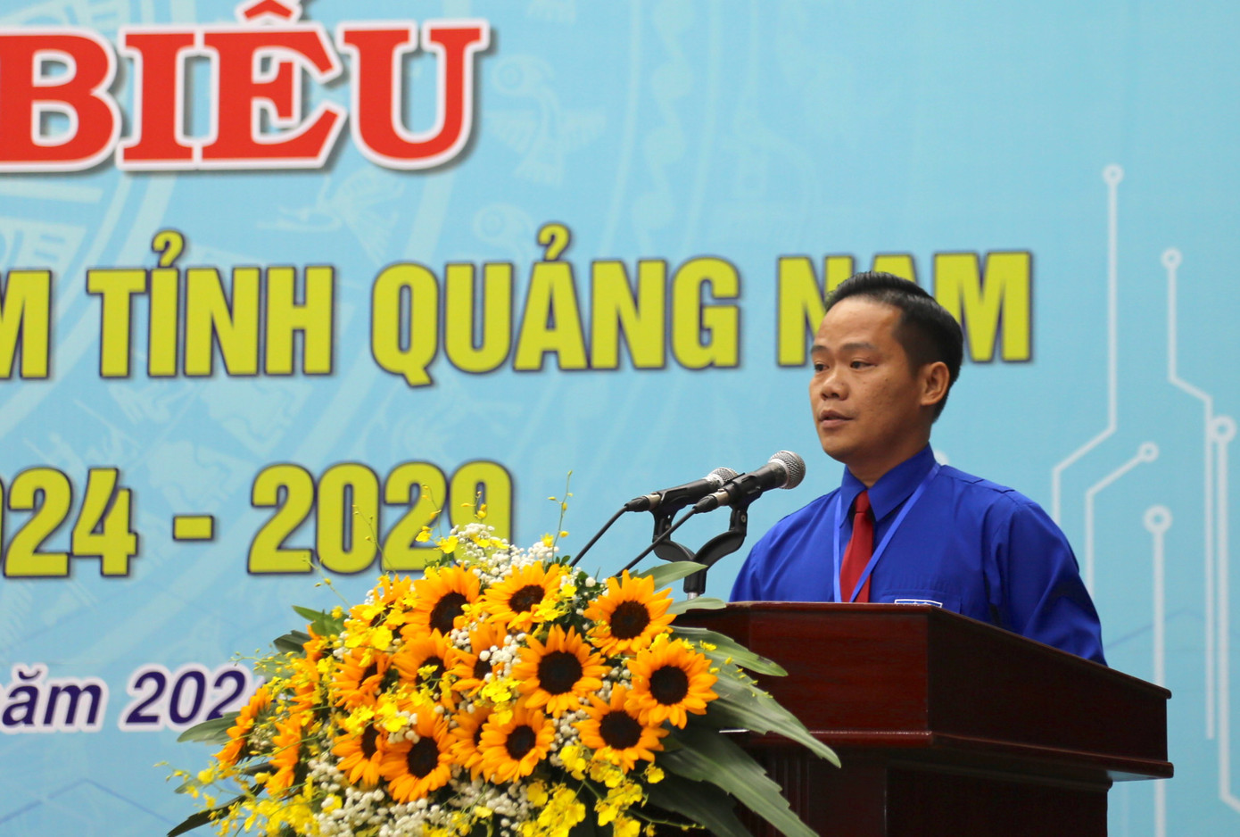 Anh Hoàng Văn Thanh, Chủ tịch Hội LHTN Việt Nam tỉnh Quảng Nam.