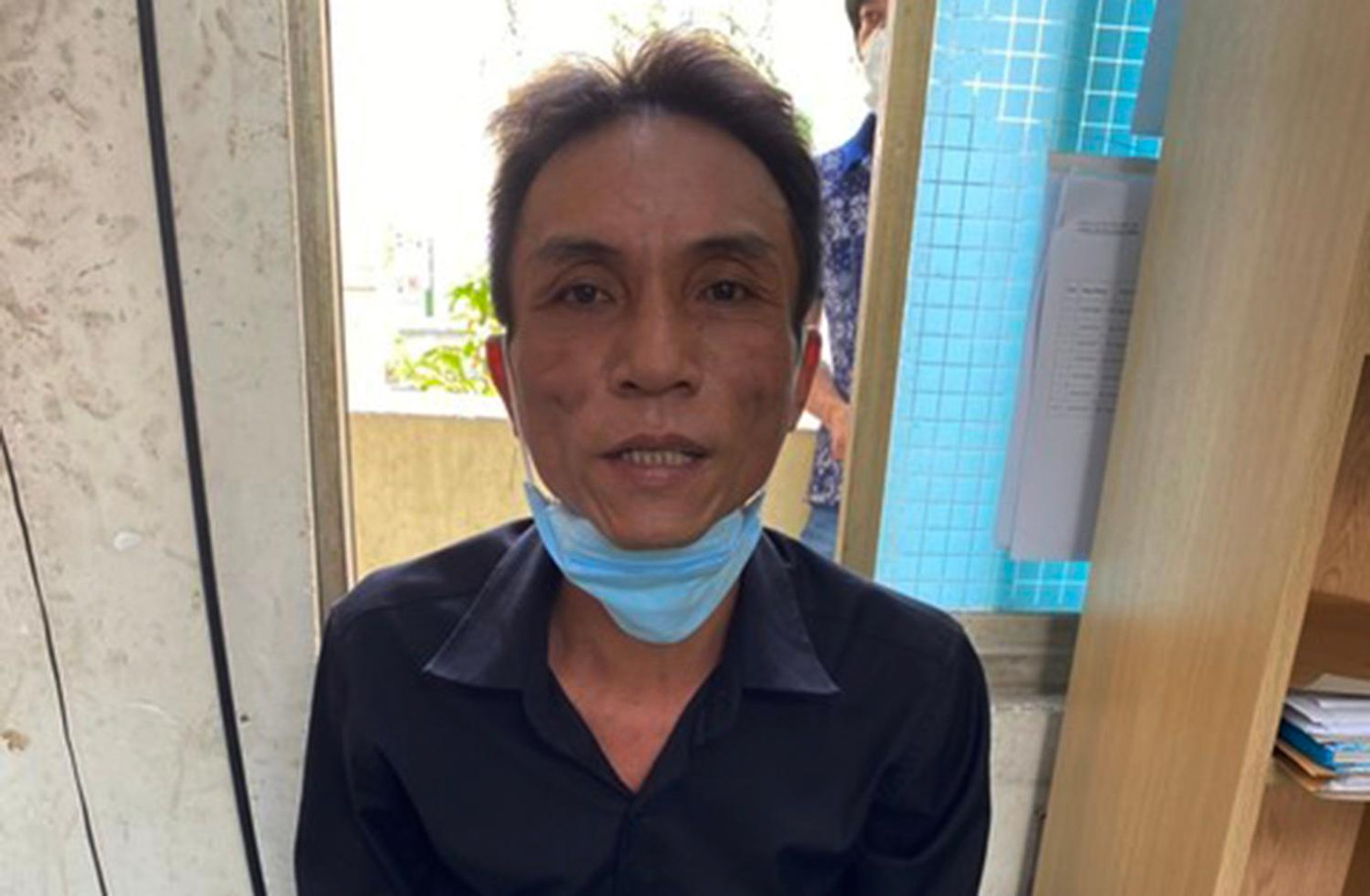 Trần Khắc Hùng sau khi bị bắt. Trần Khắc Hùng sau khi bị bắt.