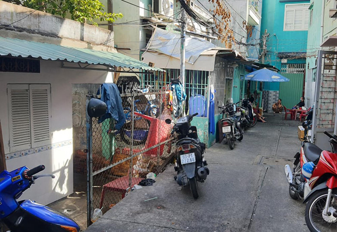 Khu nhà trọ xảy ra vụ việc. Khu nhà trọ xảy ra vụ việc.