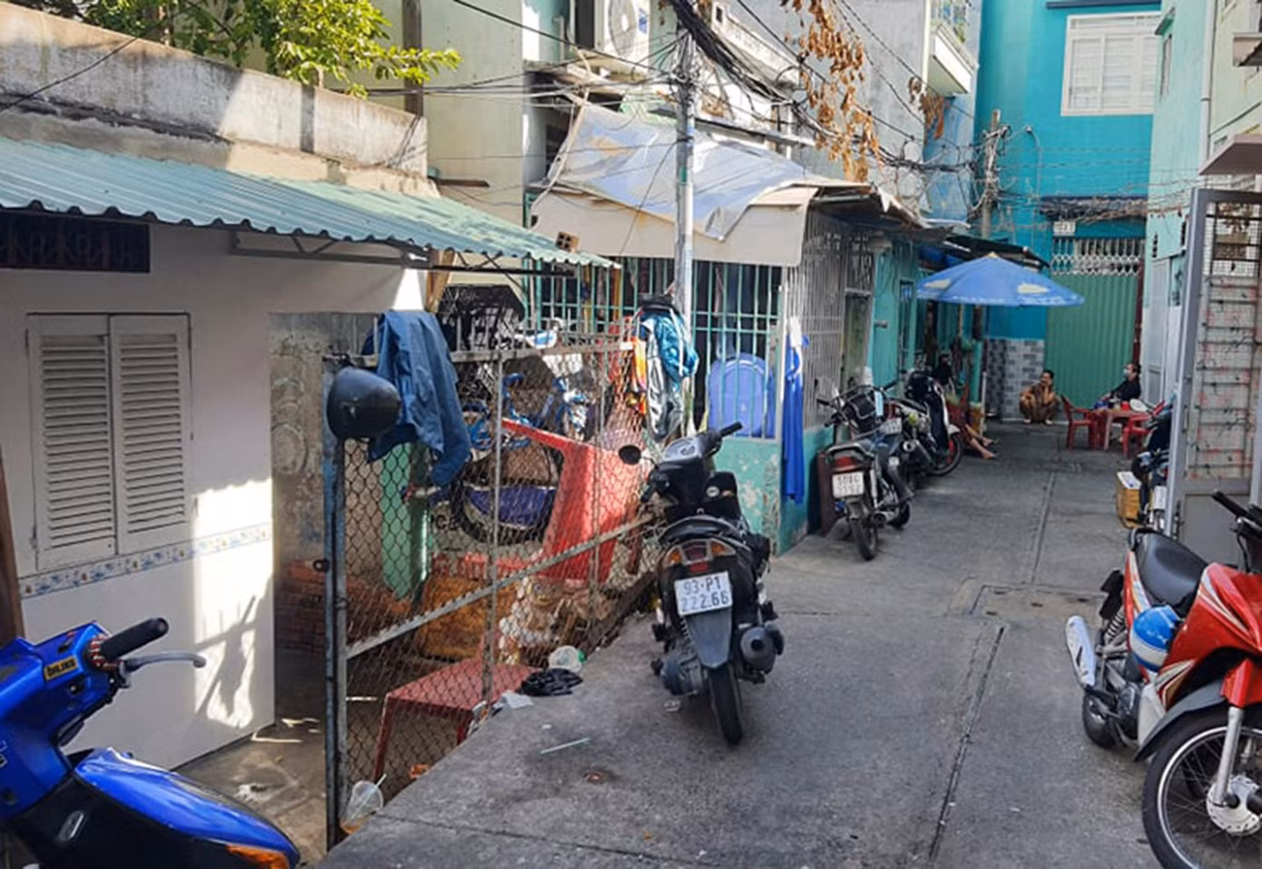 Khu nhà trọ xảy ra vụ việc.