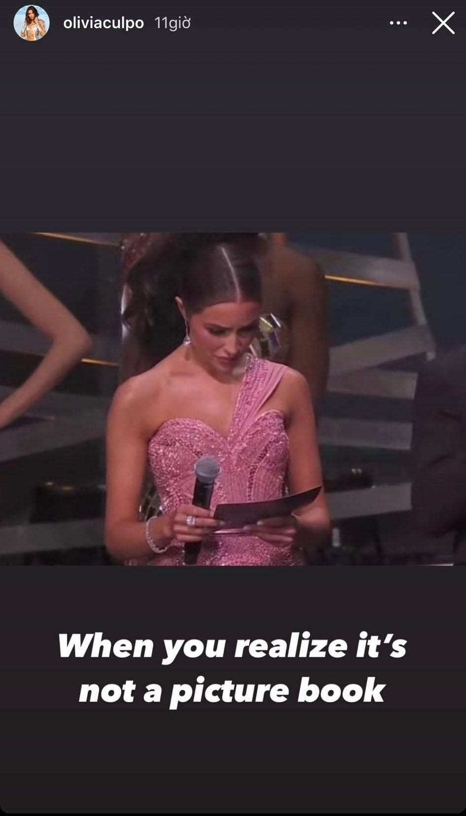 Olivia tự chế ảnh của mình: &quot;Khi bạn nhận ra nó không phải là cuốn sách tranh&quot;.